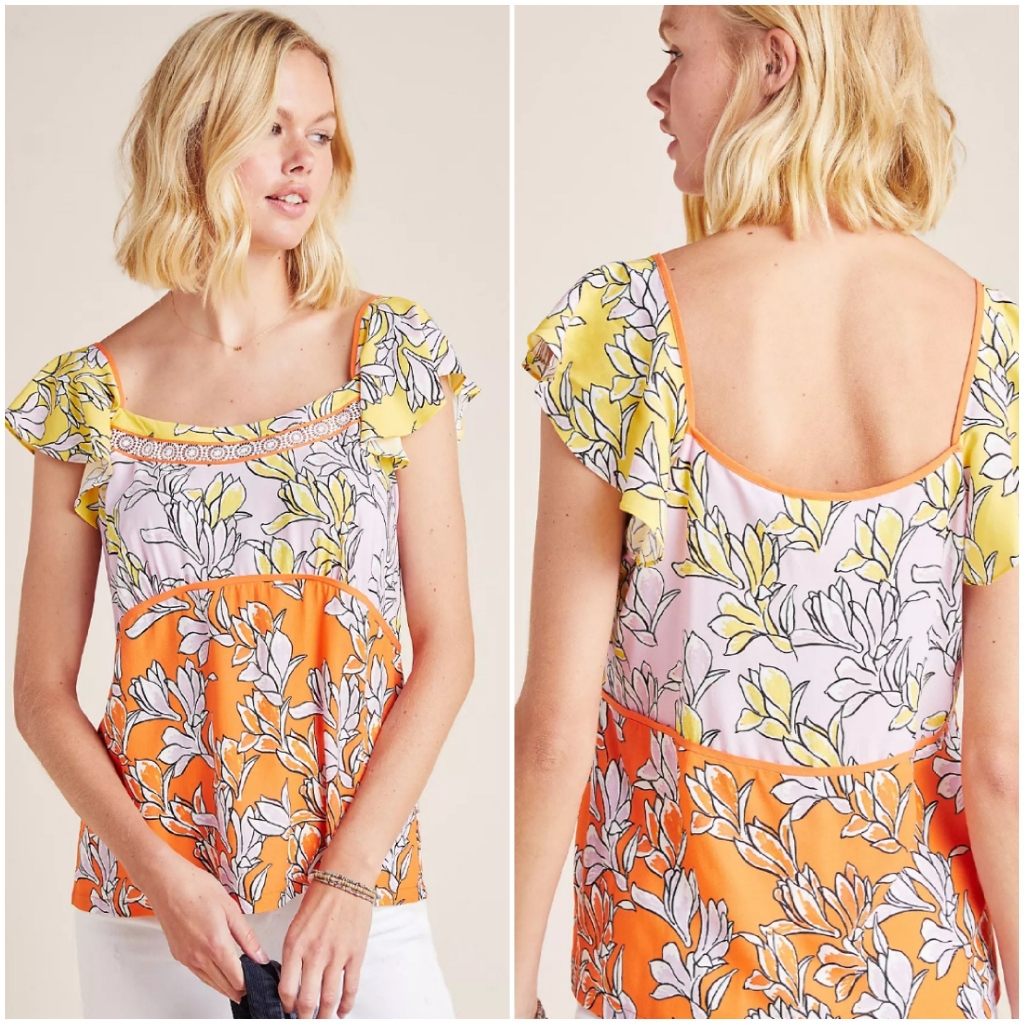 Anthropologie Farm Rio Tia Blouse